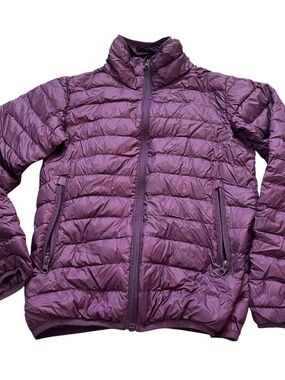 Sportscaster Girls Quilted Packable Down Filling Jacket Purple Size Large 10/12
